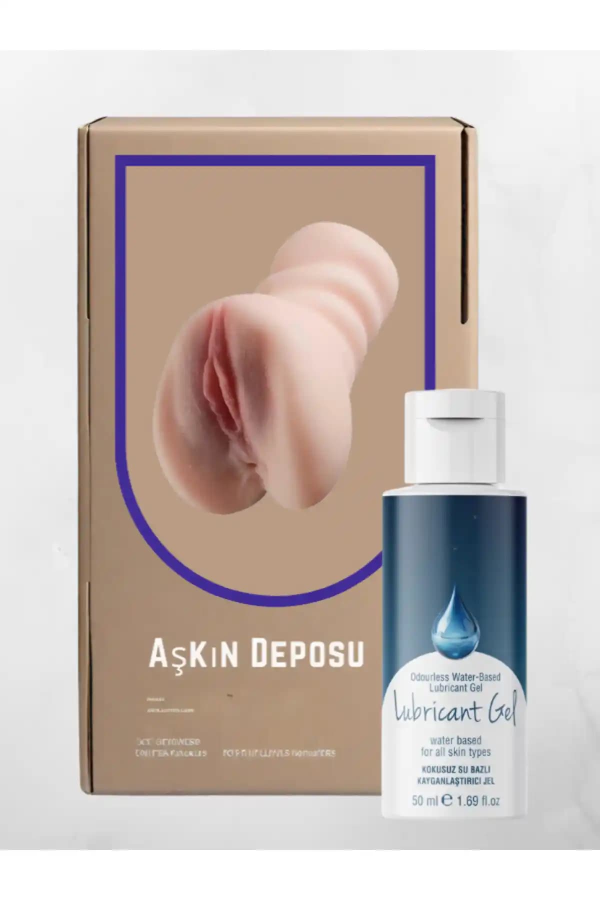 POWER Çift Fonksiyonlu Anal ve Vajinal Mastürbatör 18 cm Gerçekçi Tasarım