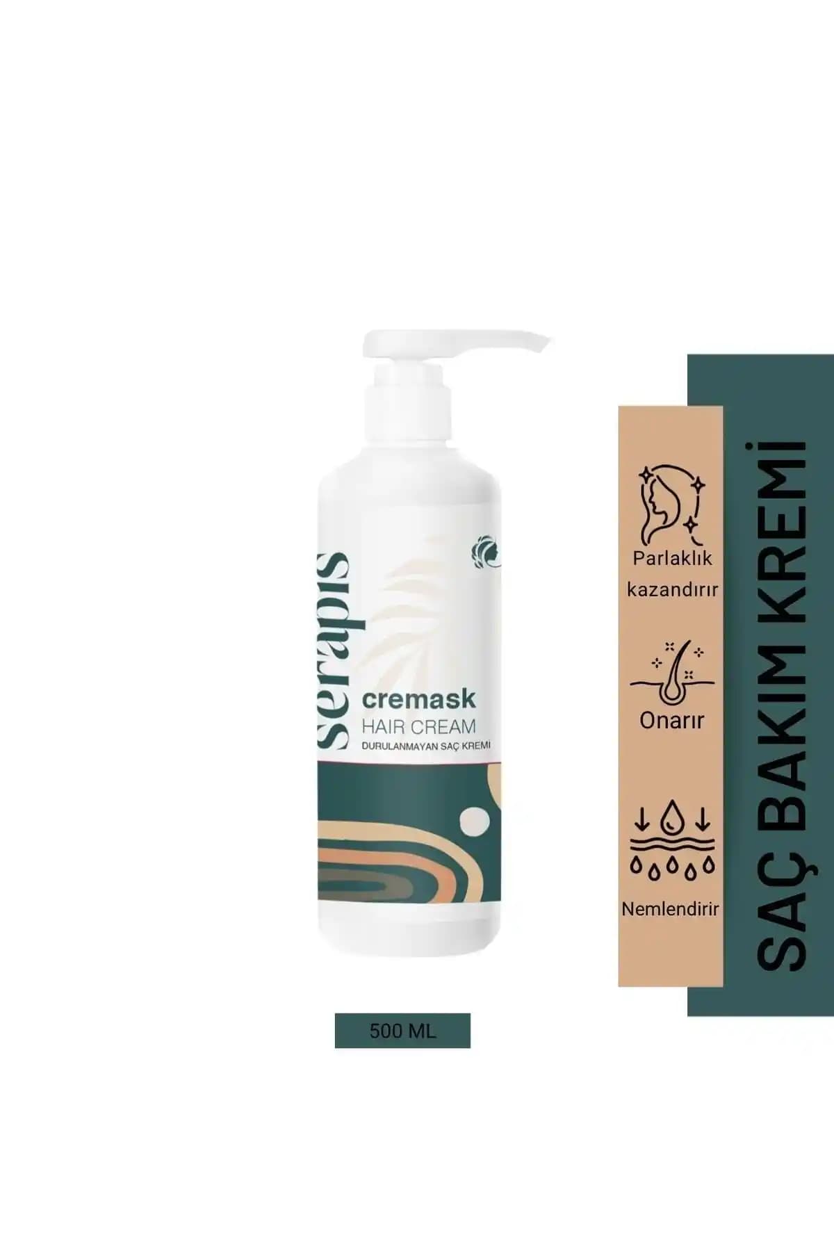 Serapis Durulanmayan Onarıcı Saç Kremi 500 ml ile Yoğun Nem ve Onarım Sağlayın