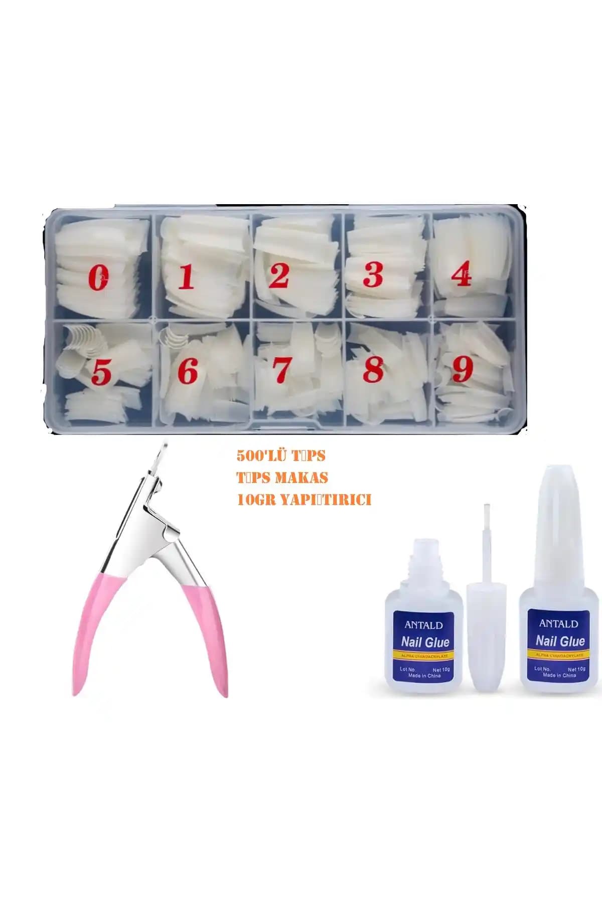 SİNKA 3'lü Takma Tırnak Seti: 500 Adet Tırnak, Makas ve Yapıştırıcı İncelemesi