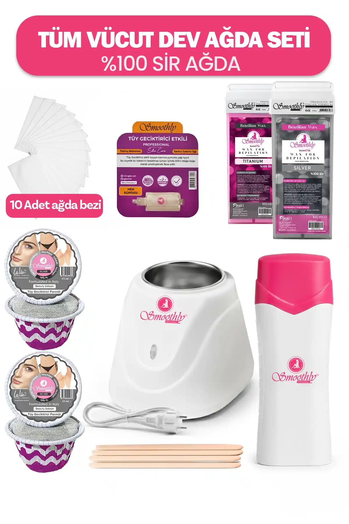 Smoothly Tüm Vücut Ağda Seti: Anti Alerjik ve Pratik Tüy Alma Çözümü