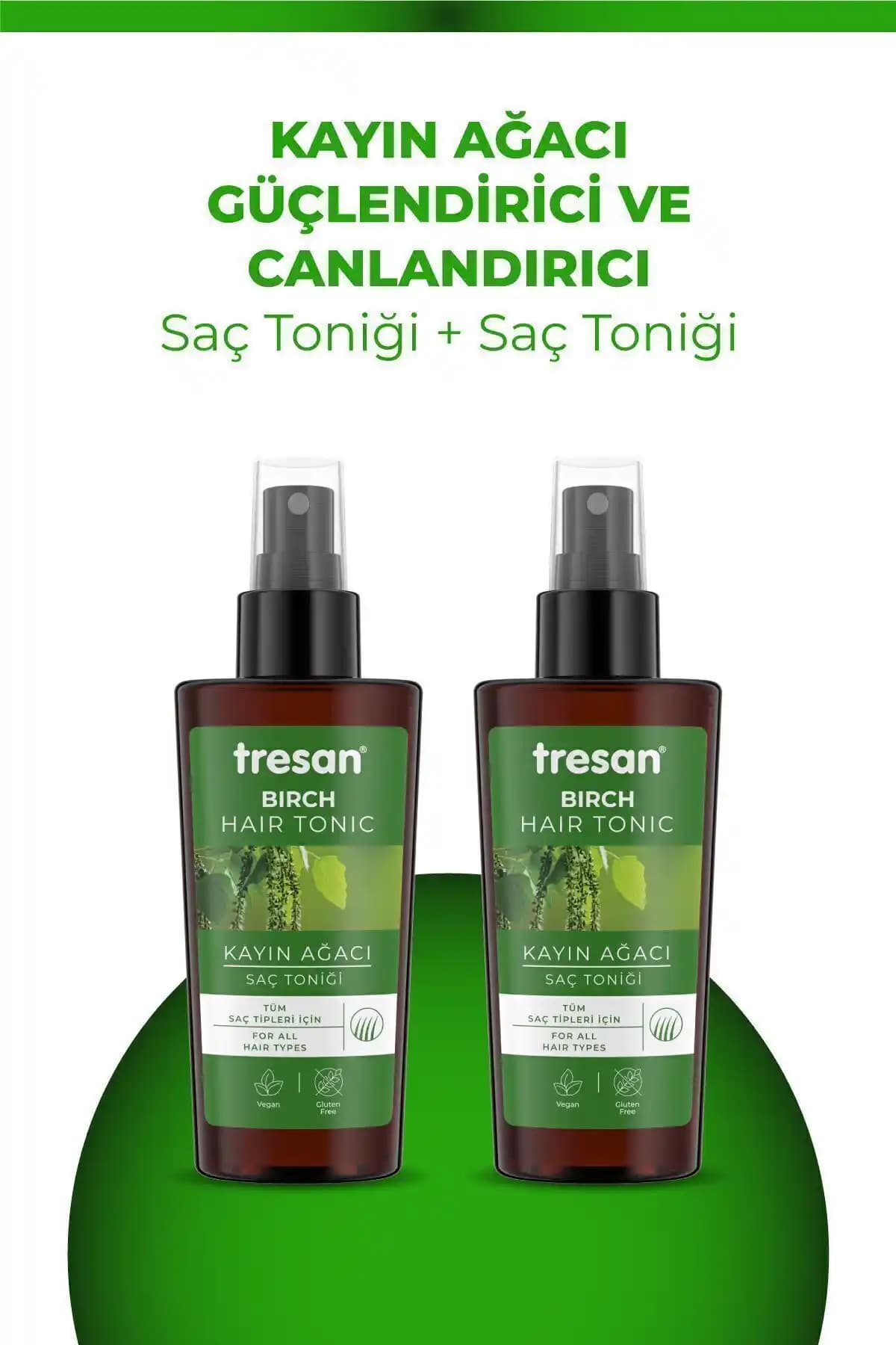 Tresan Kayın Ağacı Özlü Güçlendirici ve Canlandırıcı Saç Toniği 125 ml 2'li Set