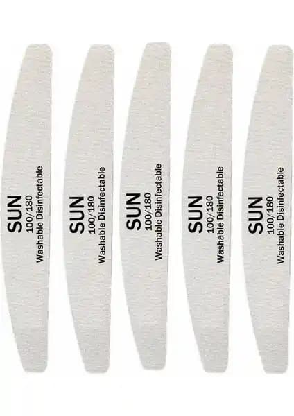 Venalisa 5 Adet Sun 100/180 Kağıt Törpü ile Profesyonel ve Evde Tırnak Bakımı