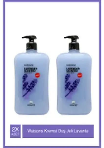 Watsons Lavantalı Kremli Duş Jeli 1000 ml x2 - Nazik ve Ferahlatıcı Bakım