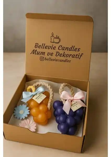 Bellevie Candles Üzüm Salkımı Sabun Doğal ve Şık Tasarımıyla Günlük Temizlik İçin Uygun