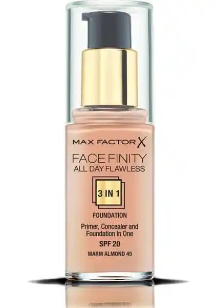 Max Factor Fondöten Karşılaştırması: FaceFinity 3'ü 1 Arada ve All Day Flawless Flexı-Hold