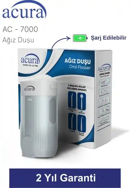 Acura AC-7000 Şarjlı 4 Başlıklı Ağız Duşu: Kullanım Kolaylığı ve Performans Değerlendirmesi