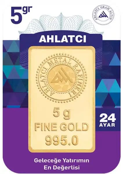 Ahlatcı 5 Gram 24 Ayar Altın Yatırım Aracı Güvenilirlik ve Saflık Sunar