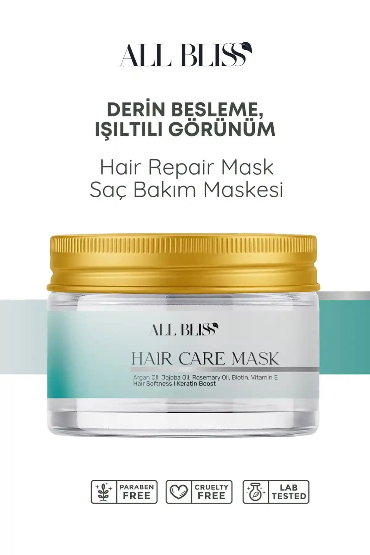 All Bliss Saç Bakım Maskesi: Doğal İçeriklerle Güçlü ve Parlak Saçlar İçin Çözüm