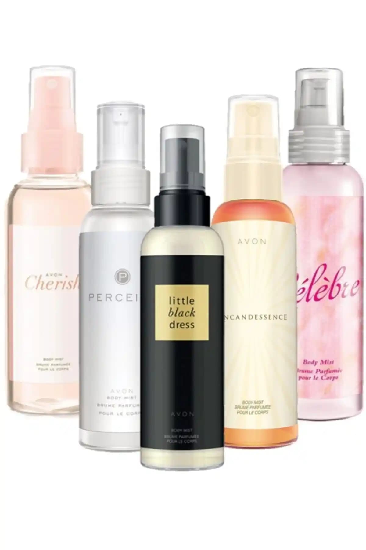 Avon Belinay Body Mist Parfümlü Vücut Spreyi 5'li Paket Kadınlar İçin Günlük Kullanım