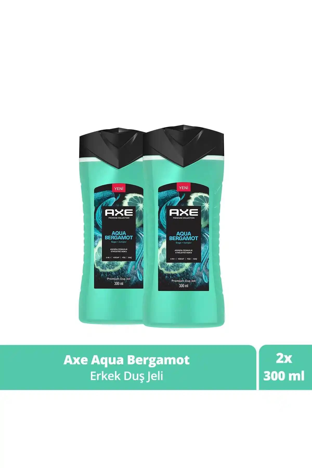 Axe Premium Collection Aqua Bergamot Duş Jeli: Çok Fonksiyonlu ve Ferahlatıcı Temizlik Deneyimi