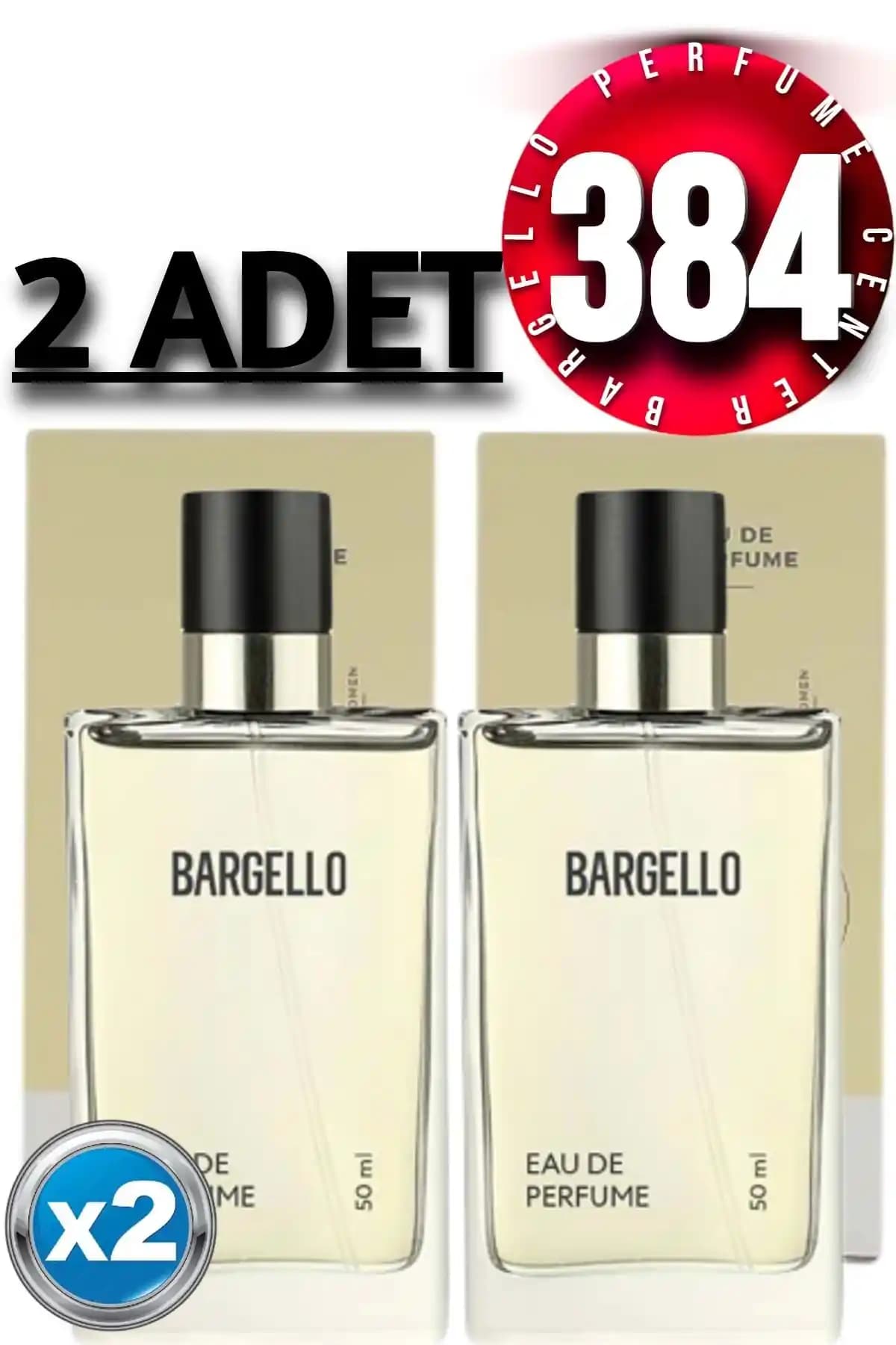 Bargello 384x2 Kadın Floral Parfüm Seti 50 ml EDP Kalıcı ve Ferah Koku