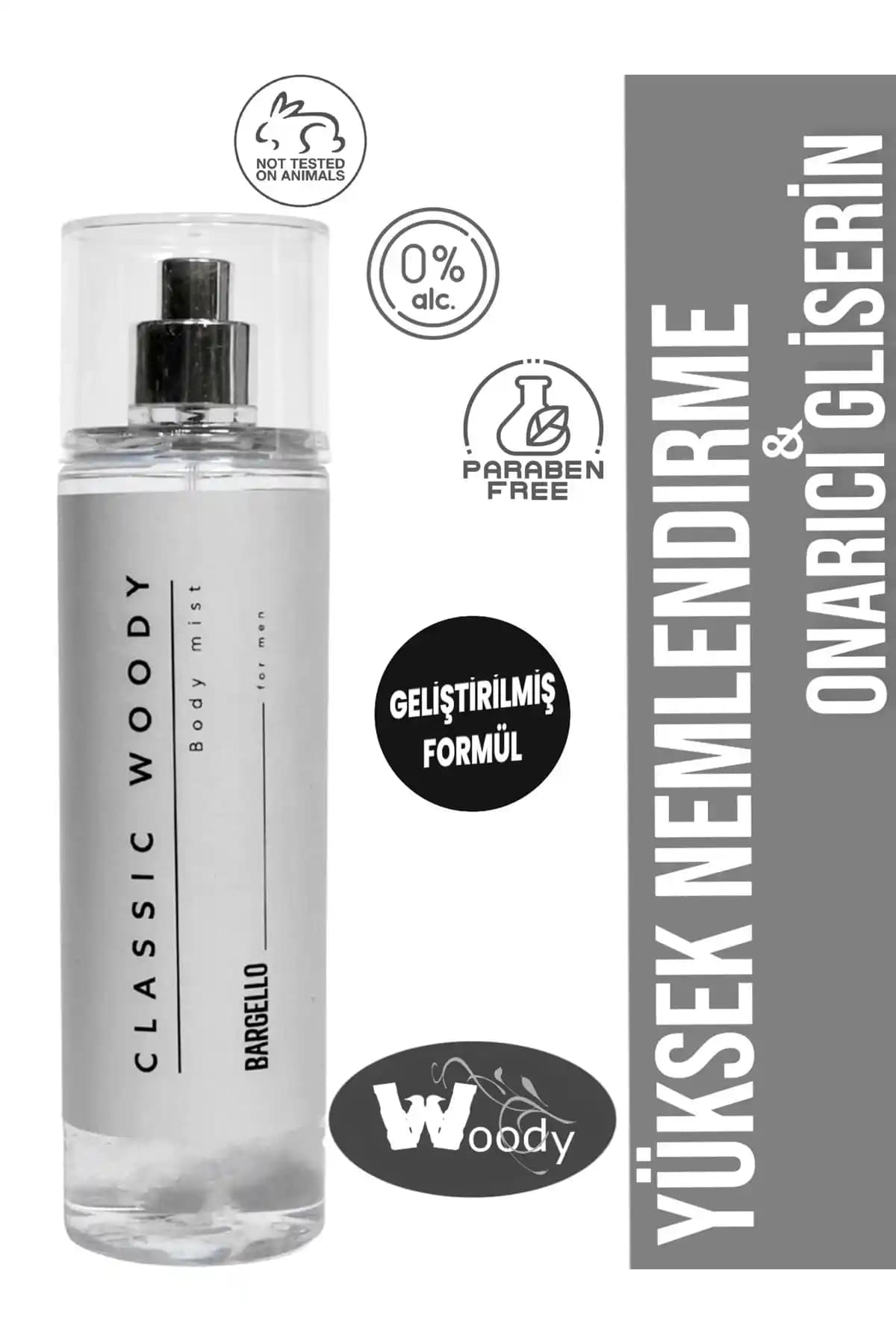 Bargello Woody Erkek Body Mist 200 ml - Ferahlatıcı ve Kalıcı Aromatik Parfüm