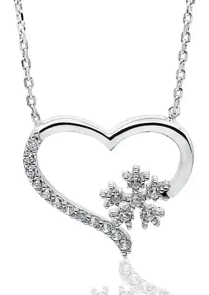 Chavin Kalp ve Kartanesi Zirkon Taşlı Gümüş Kolye: Şıklık ve Anlam Bir Arada