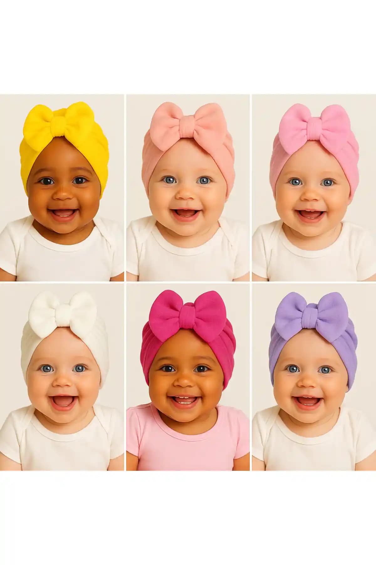 Cherub Baby Çift Kat Fiyonklu Bebek Bonesi: Şık ve Rahat Pamuklu Bebek Şapkası