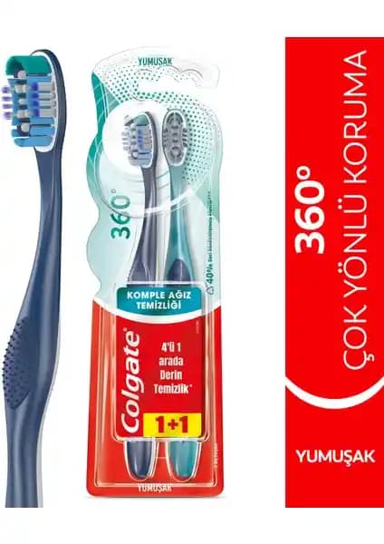 Colgate 360 Komple Yumuşak Diş Fırçası Hassas Dişler ve Diş Eti Sağlığı İçin