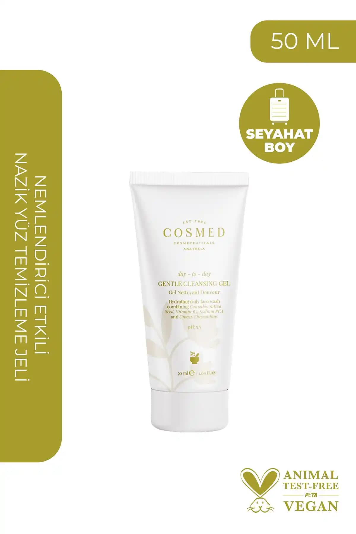 COSMED Günlük Nazik Temizlik Jeli Karma Ciltler İçin Etkili ve Doğal Çözüm