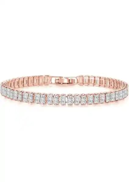 Demokan Kadın Lüks Rose Su Yolu Kararmaz Bileklik: Şıklık ve Dayanıklılığı Bir Arada Sunar