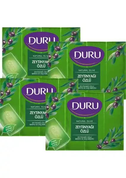 Duru Natural Olive Kalıp Sabun Seti 4'lü Doğal Temizlik ve Ferahlatıcı Etki