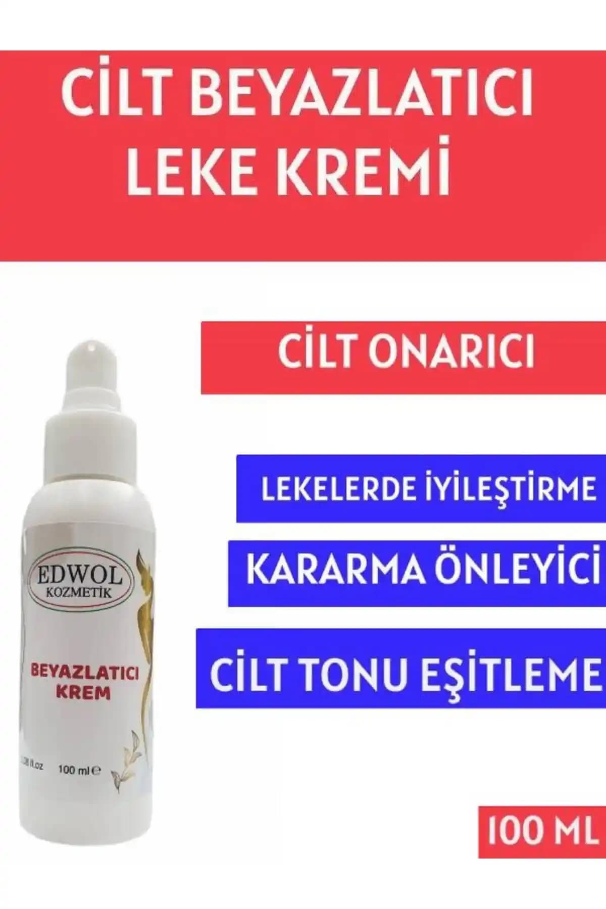 EDWOL Cilt Beyazlatıcı ve Kararma Önleyici Ton Eşitleyici Leke Kremi Özellikleri ve Kullanımı