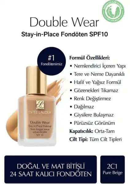 Estée Lauder Double Wear Fondöten Karşılaştırması: 2C1 Pure Beige ve 1W1 Bone Özellikleri ve Kullanıcı Yorumları