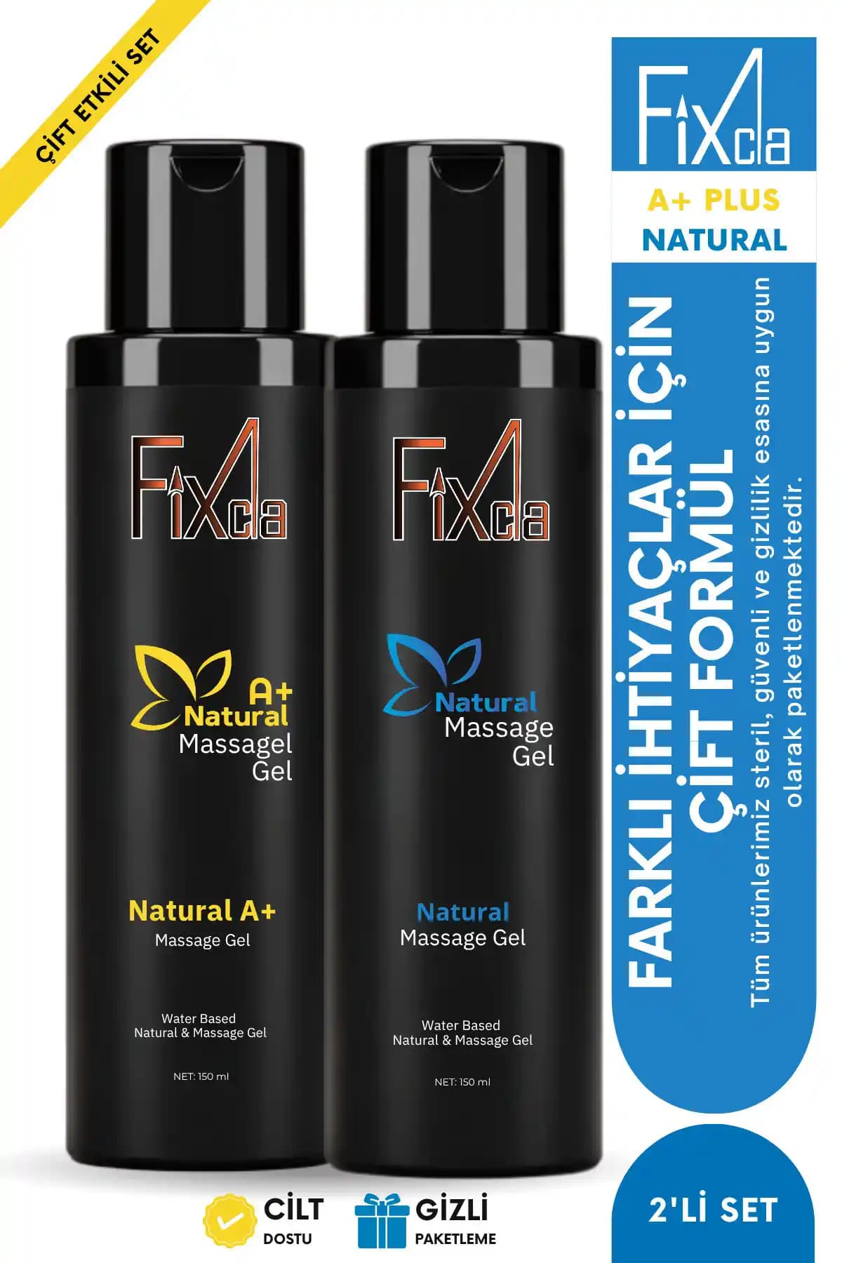 FixCla Natural & A+ Plus Kayganlaştırıcı Jel Seti: Güvenli ve Uzun Süreli Konfor Sağlar