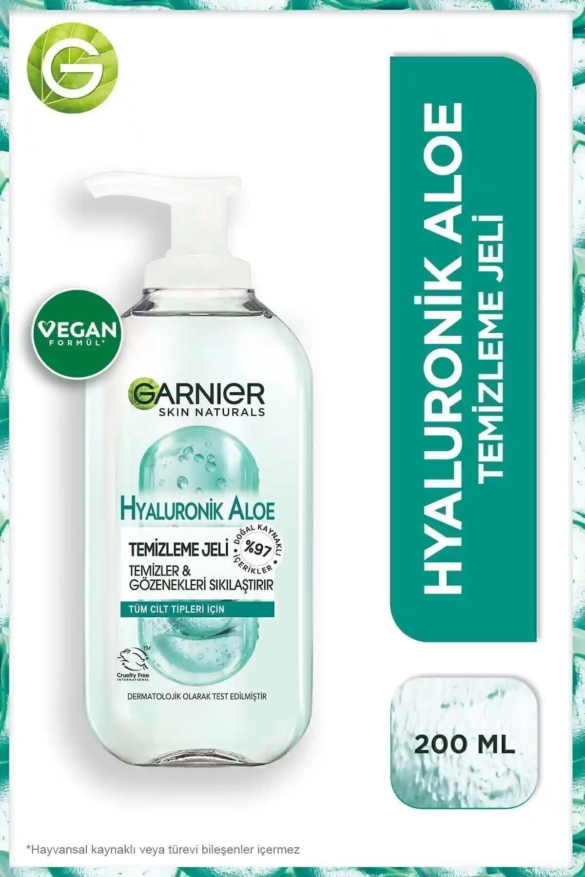Garnier Hyaluronik Aloe Temizleme Jeli: Cilt Bakımında Etkili ve Nazik Temizlik Çözümü