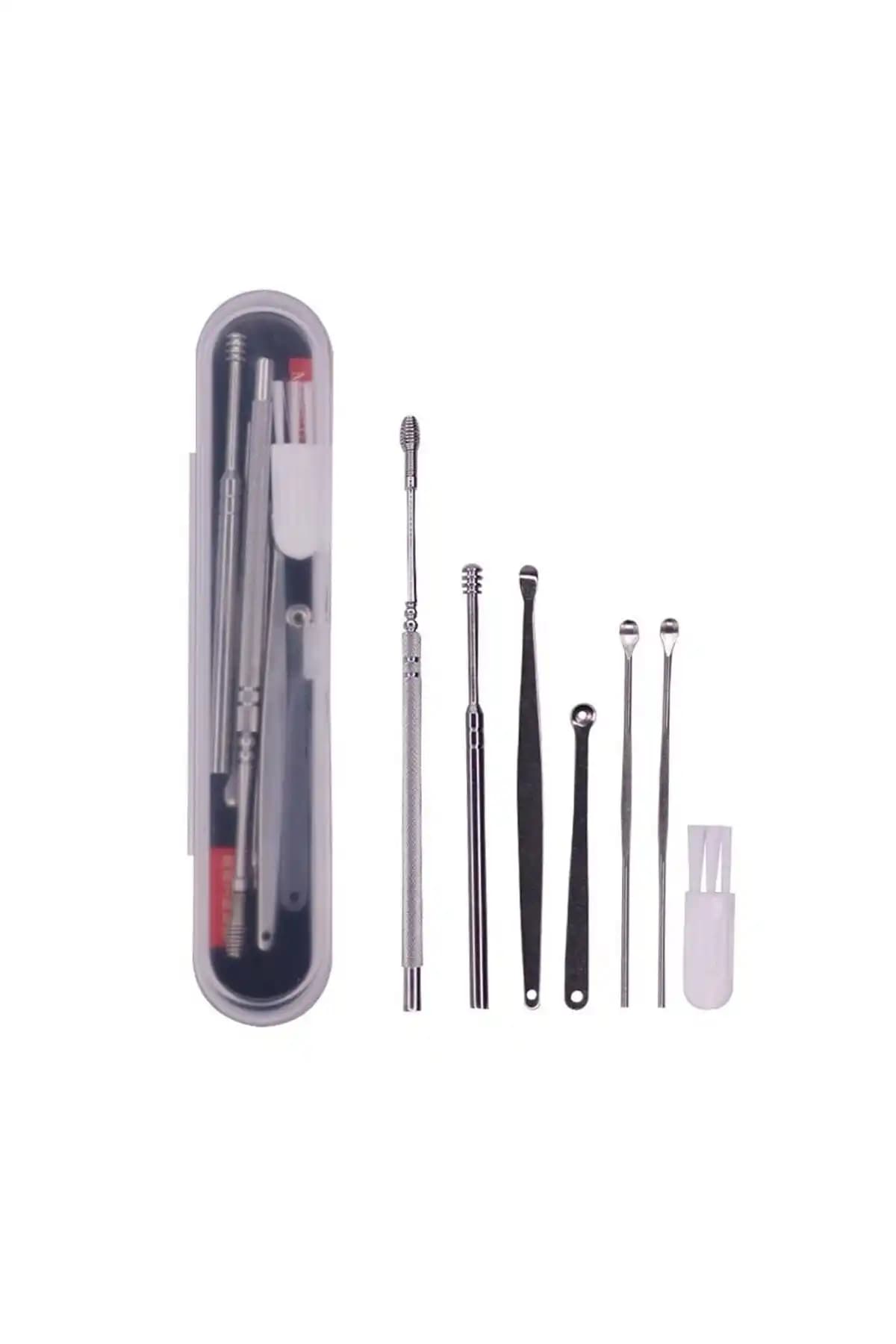 Genel Markalar Paslanmaz Çelik 6'lı Kulak Temizleme Aparatları Güvenli ve Hijyenik Kullanım