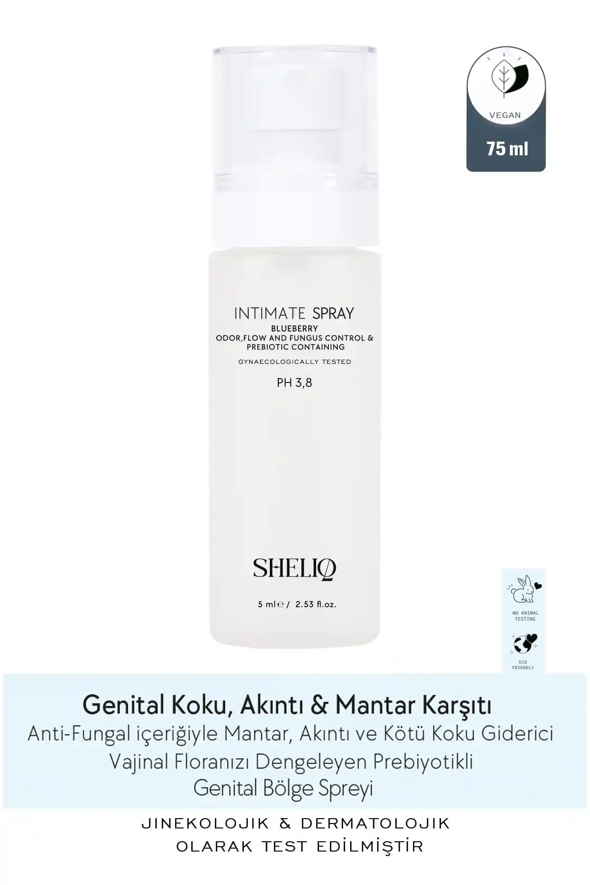 Genital Bölge Hijyeni ve Ferahlık İçin Sheliq Cosmetique Blueberry Intim Sprey