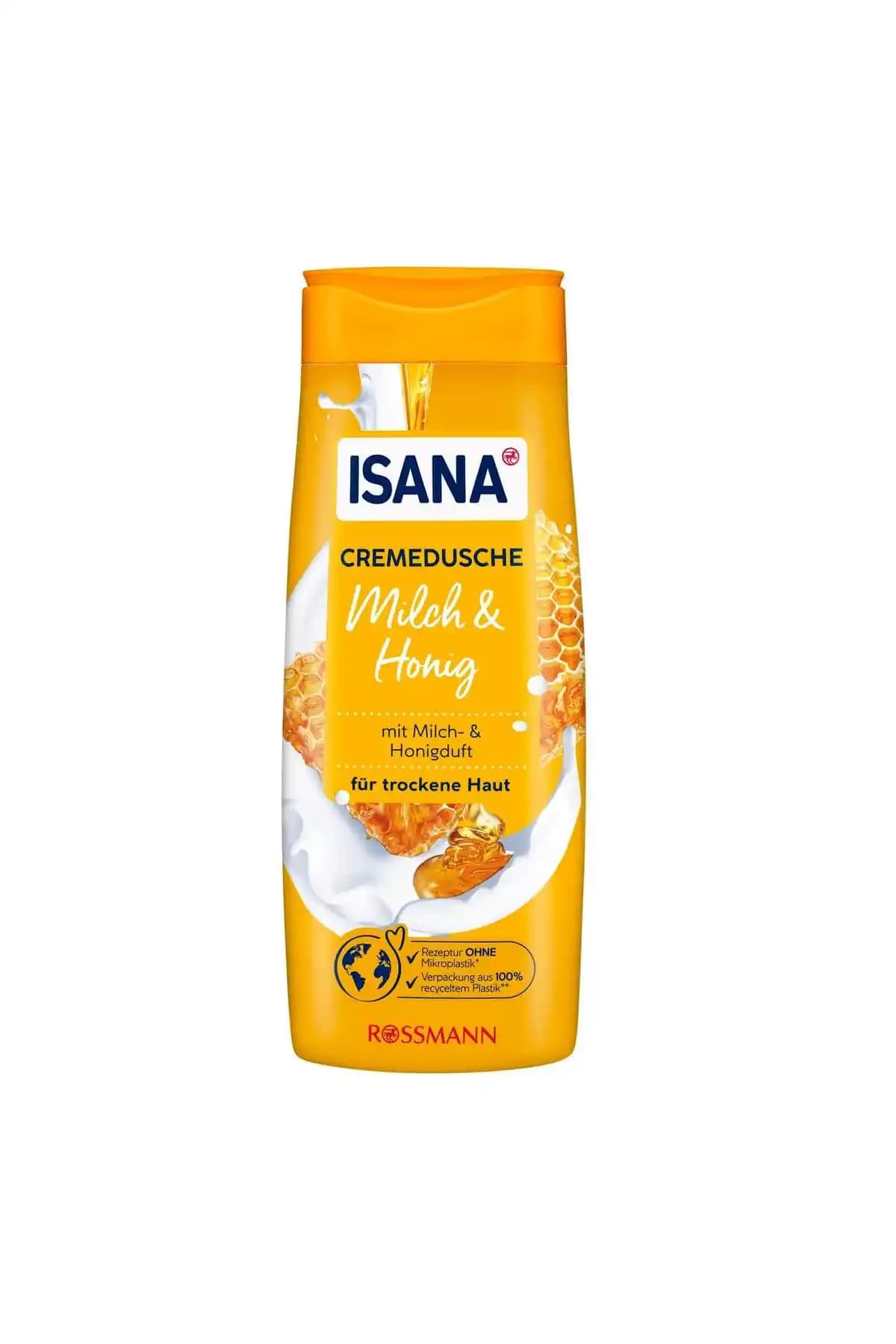 ISANA Süt ve Bal Kokulu Duş Kremi: Kuru Ciltler İçin Doğal ve Hoş Kokulu Temizlik Ürünü