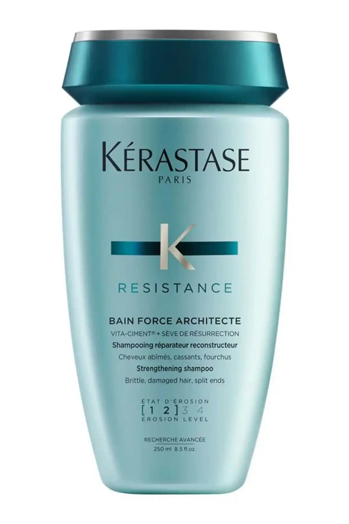 Kerastase Resistance Bain Force Architecte: Yıpranmış ve Zayıf Saçlar İçin Onarıcı Şampuan