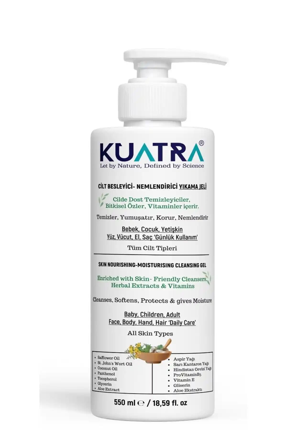 Kuatra Nemlendirici Besleyici Temizlik Jeli: Hassas Ciltler İçin Güvenilir Doğal Temizlik Çözümü