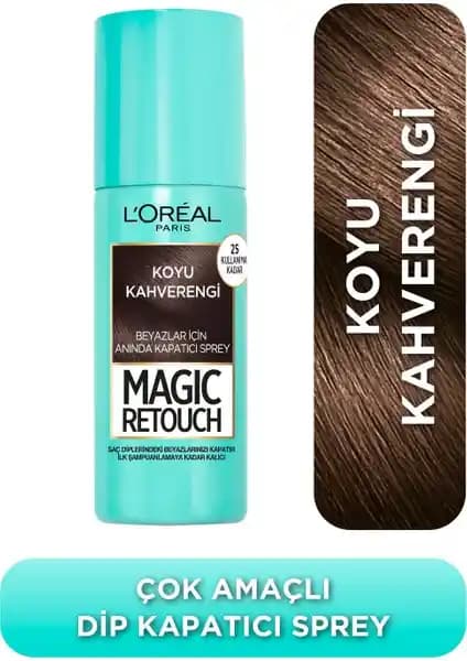 L'Oréal Paris Magic Retouch Beyaz Dipleri Kapatıcı Sprey ile Hızlı ve Doğal Saç Renk Düzeltme