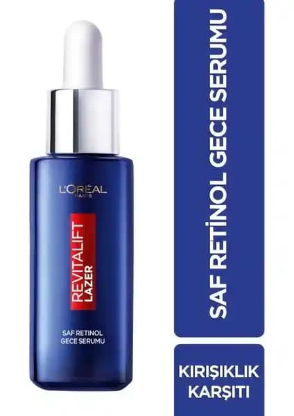 L'Oréal Paris Revitalift Lazer Saf Retinol Gece Serumu: Kırışıklık Azaltıcı ve Cilt Yenileme Etkisi
