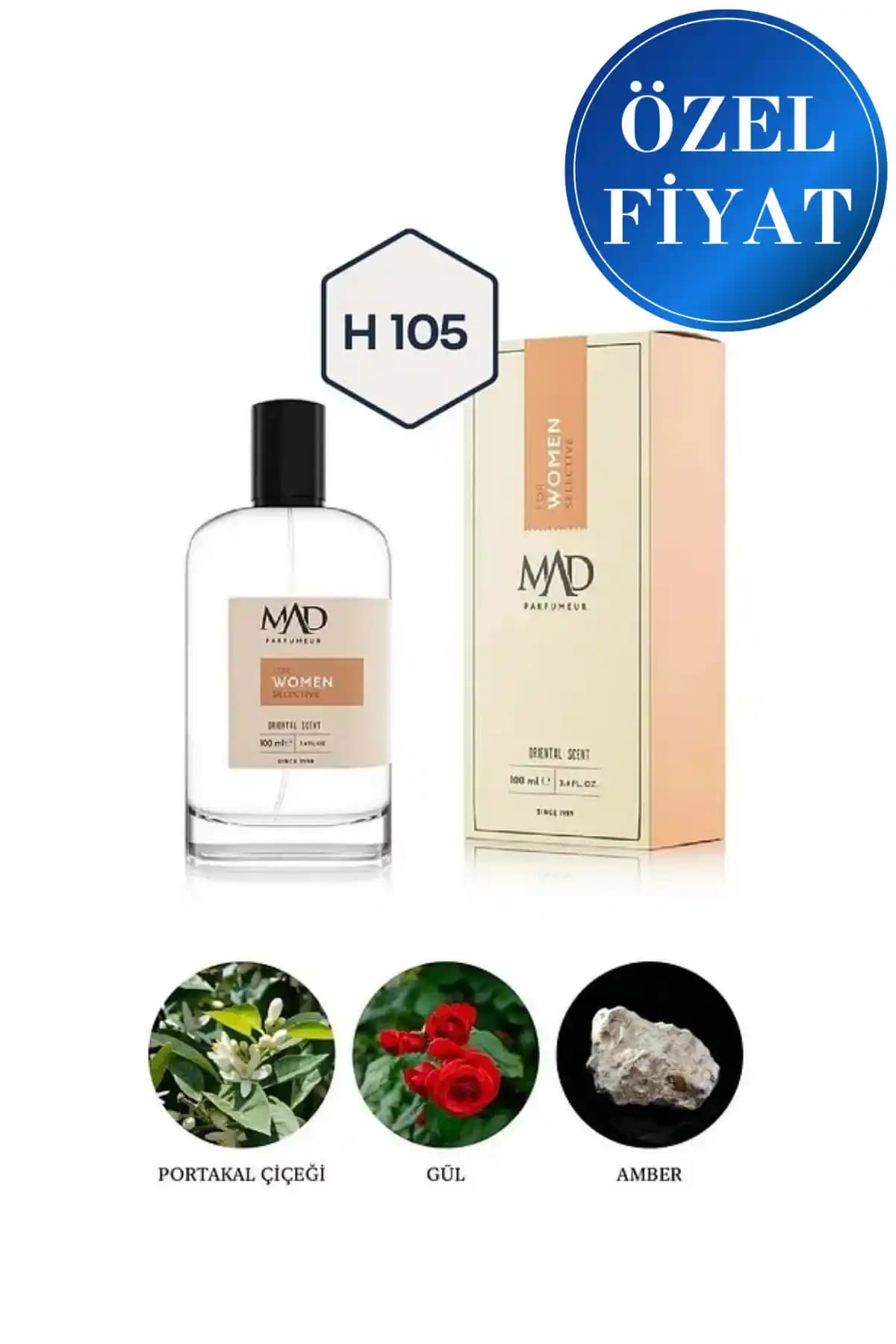 Mad Parfüm Mad H105 Selective Kadınlar İçin Hafif ve Kalıcı Aromatik Parfüm