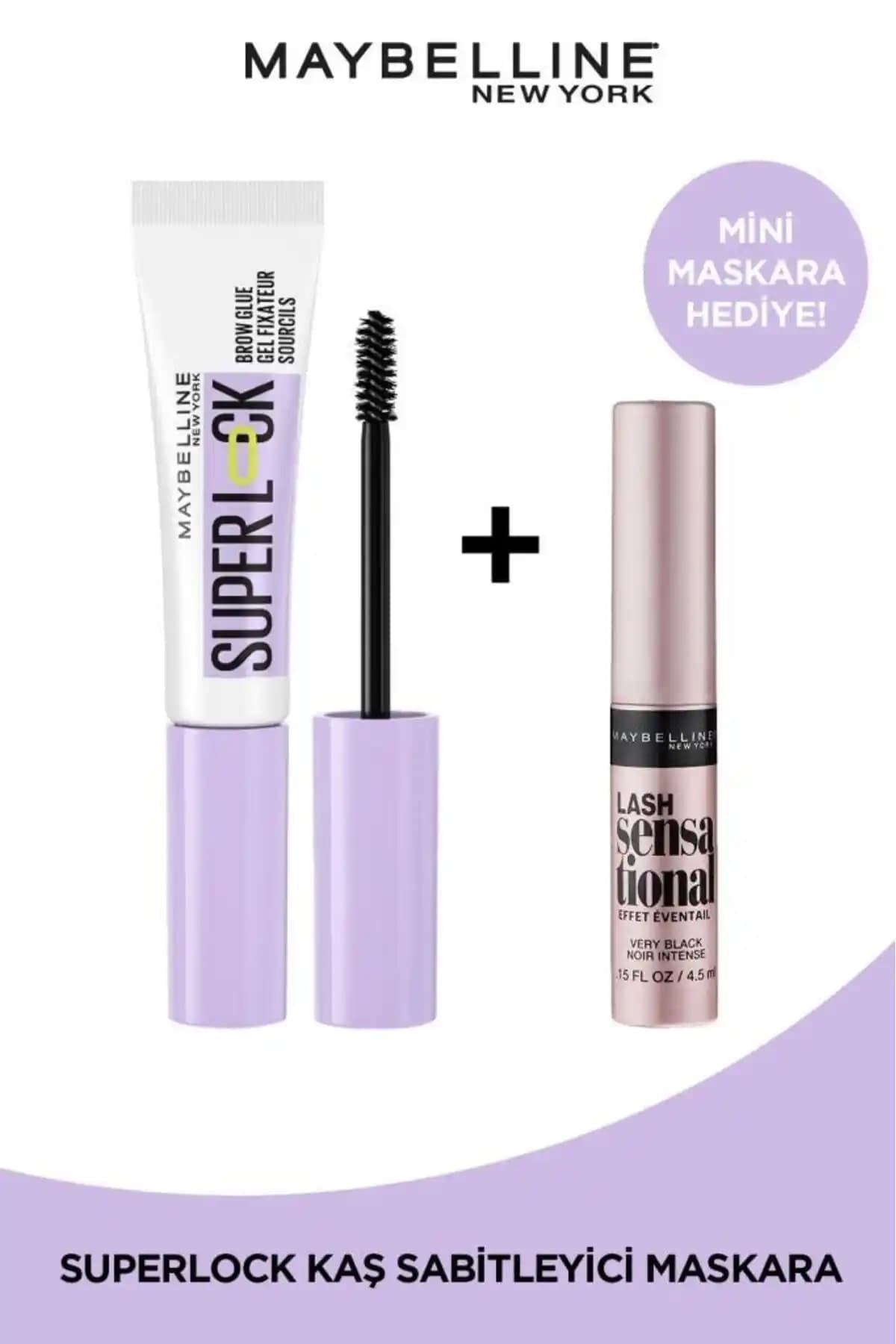 Maybelline Göz Makyajı Seti: Kaş Sabitleyici ve Mini Maskara ile Doğal ve Çekici Görünüm