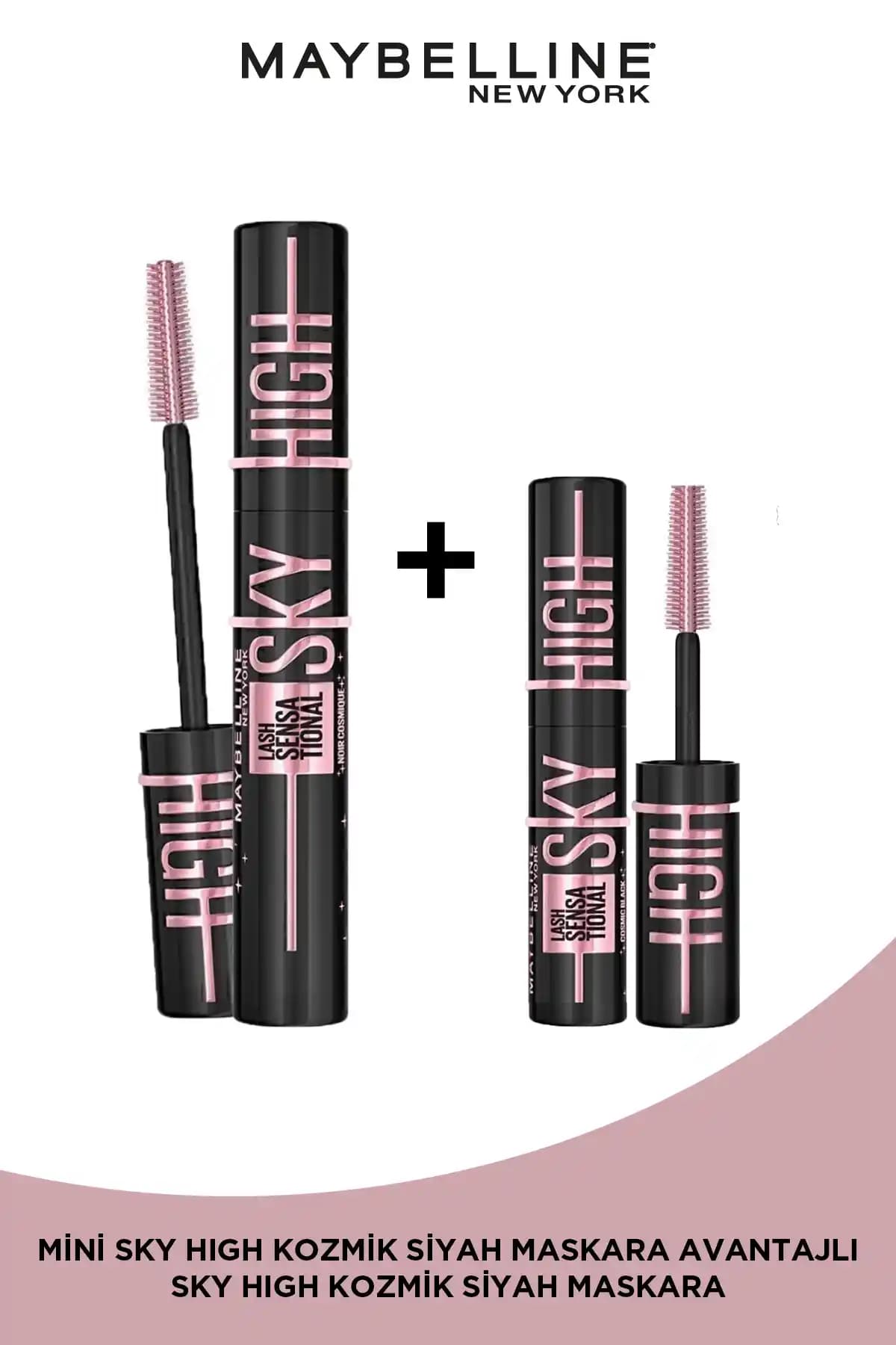 Maybelline Lash Sensational Sky High Cosmic Black Maskara ile Hacimli ve Uzun Kirpikler Elde Edin