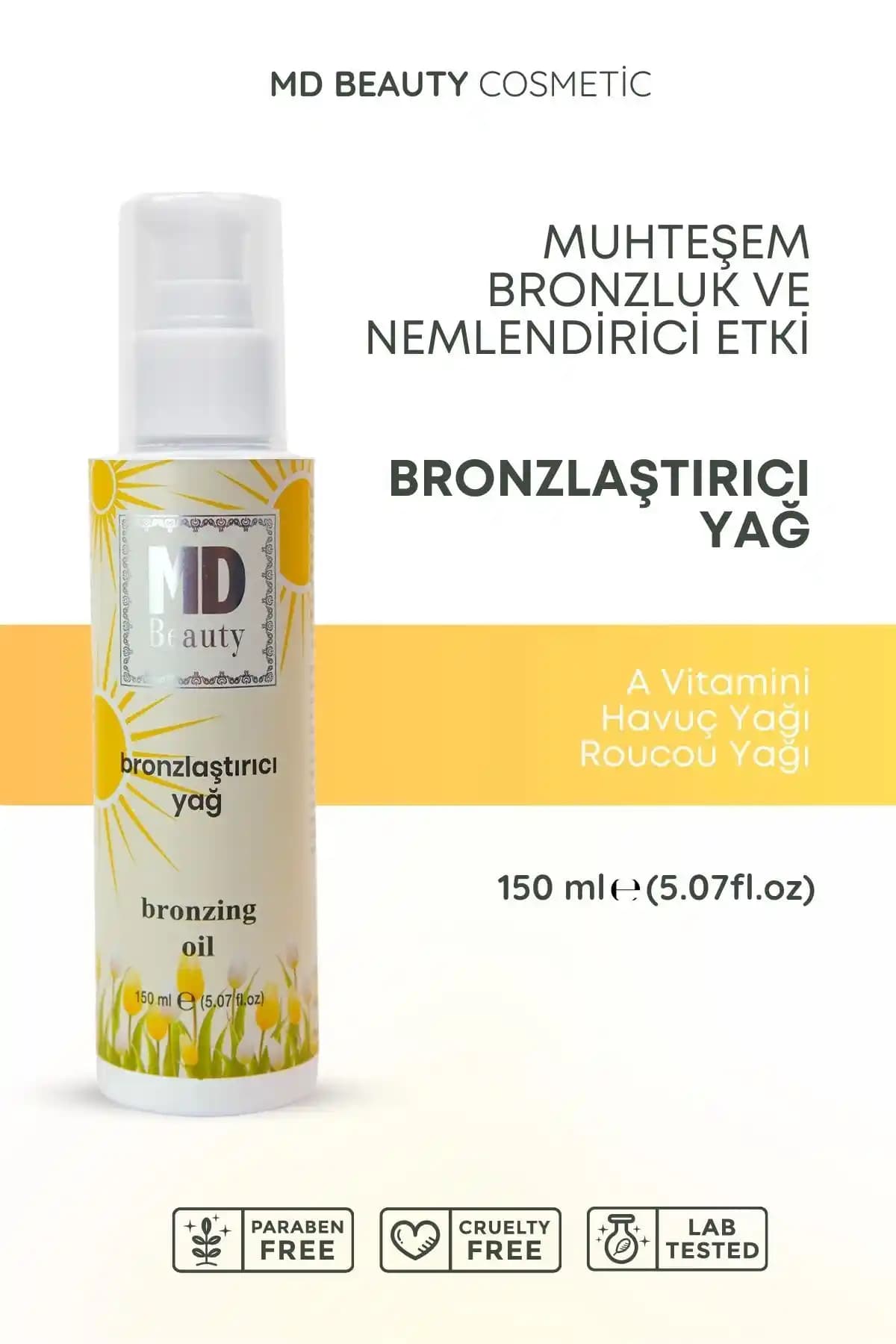 MDBeauty Bronzlatıcı Yağ: Doğal ve Etkili Bronzlaşma İçin Güçlü Formül ve Bakım Özellikleri