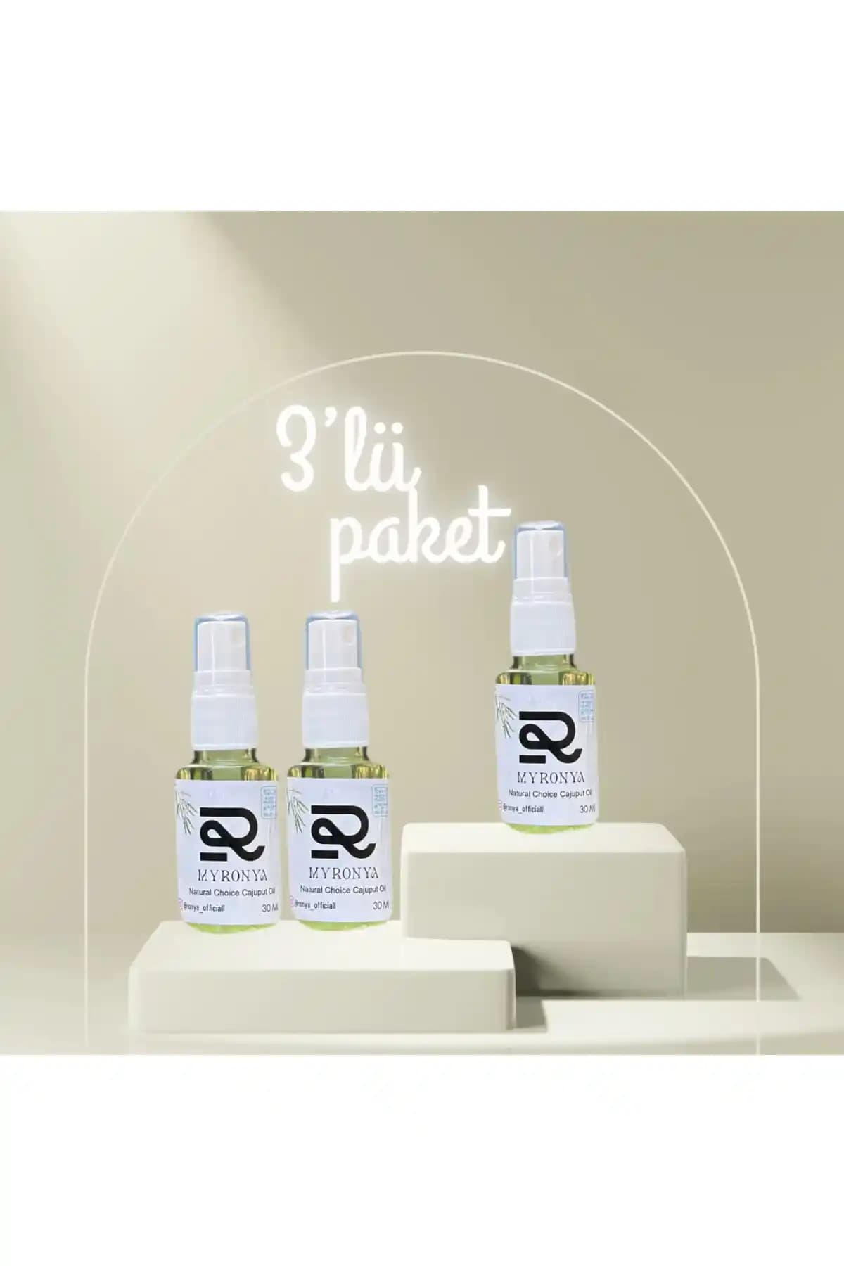 Myronya 3'lü Rahatlatıcı Masaj Yağı Seti Doğal ve Çok Yönlü Kullanım İmkanı Sunar