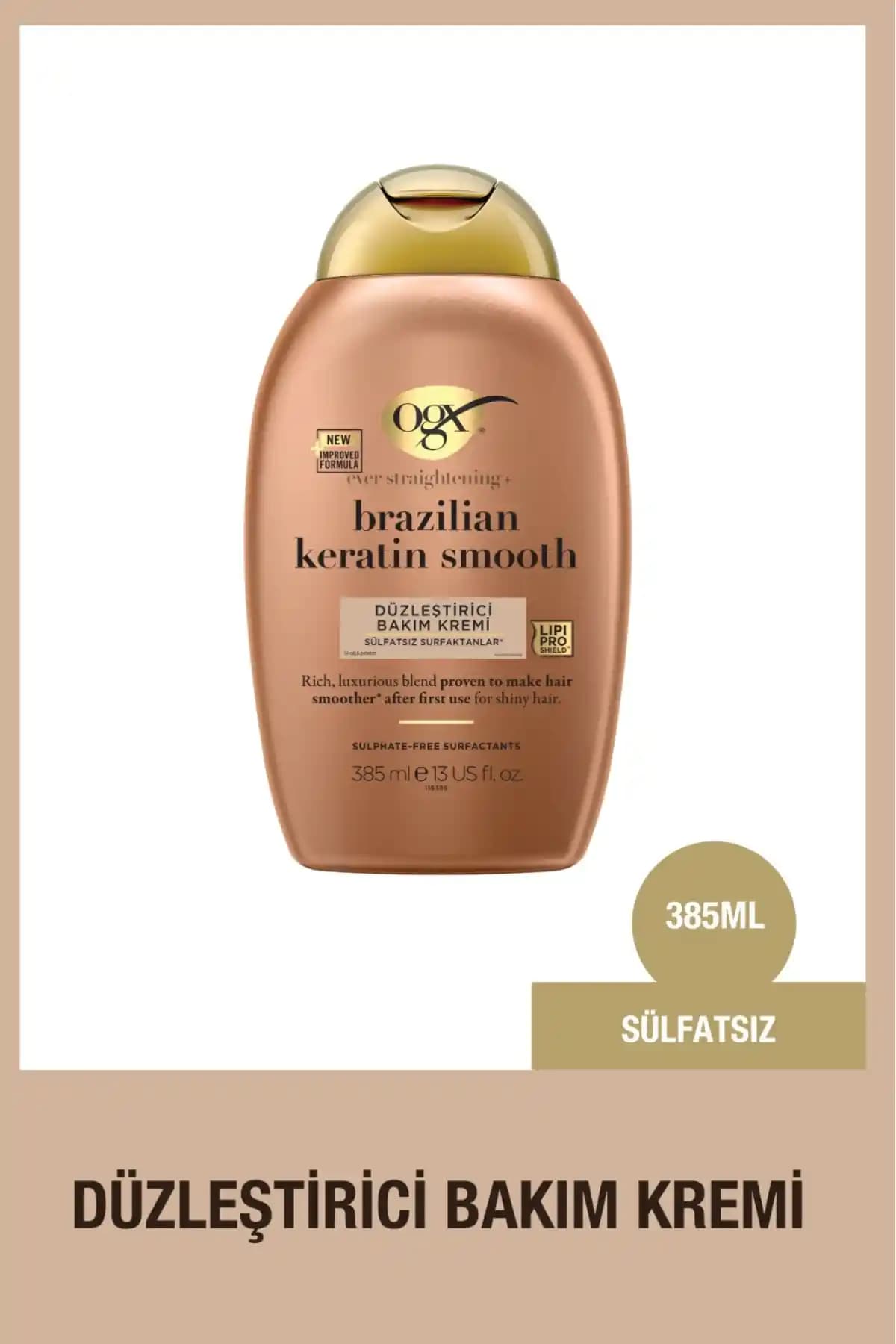 OGX Brazilian Keratin Smooth Sülfatsız Saç Kremi: Doğal ve Güçlü Saçlar İçin Etkili Bakım Çözümü