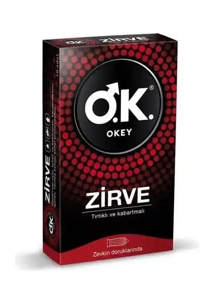 Okey Zirve Prezervatif 10'lu: Güvenlik ve Konfor Sunan Tırtıklı ve İnce Tasarım