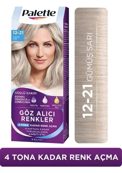 Palette 12-21 Gümüş Sarı ve 8-0 Bal Köpüğü Saç Boyası Karşılaştırması ve Özellikleri