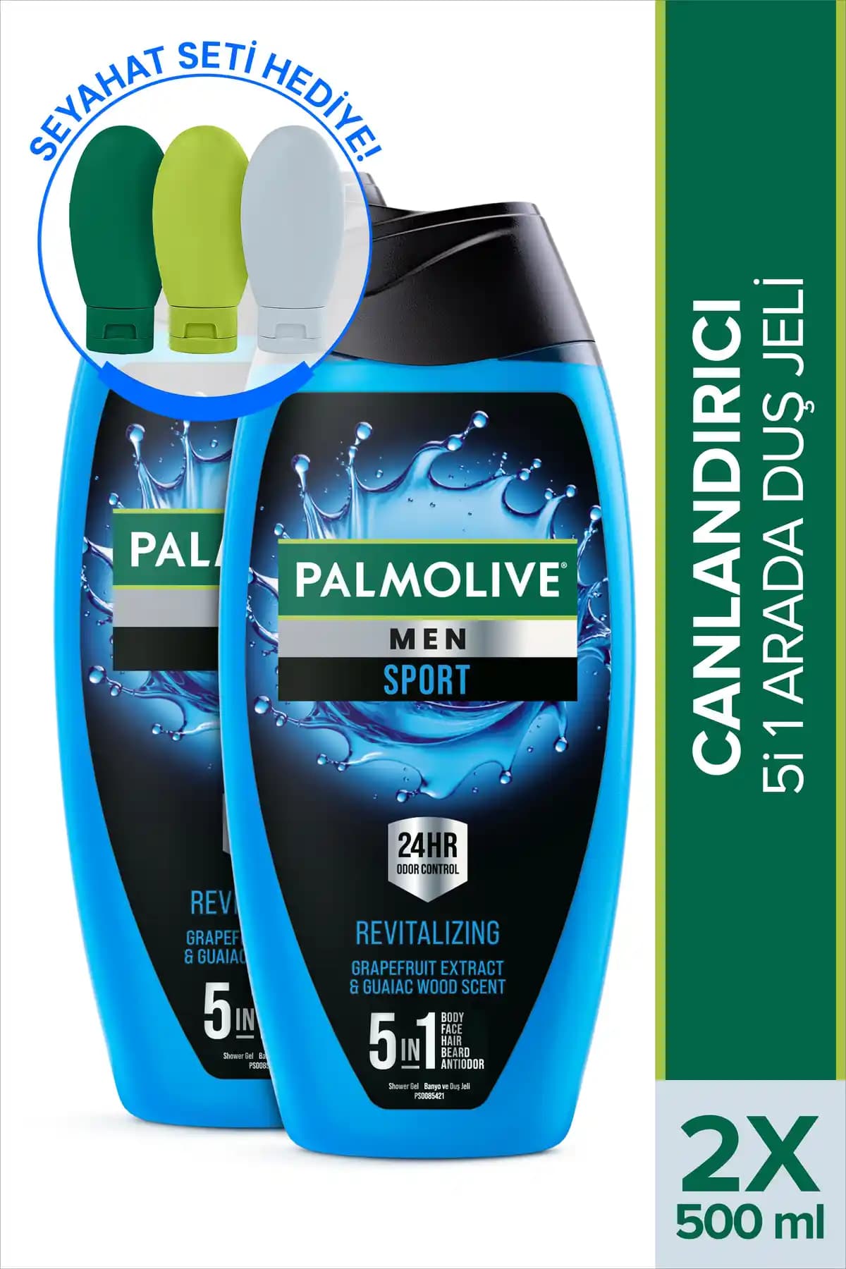 Palmolive Men Sport 5'li 1 Arada Duş Jeli: Erkekler İçin Pratik ve Ferahlatıcı Bakım Ürünü