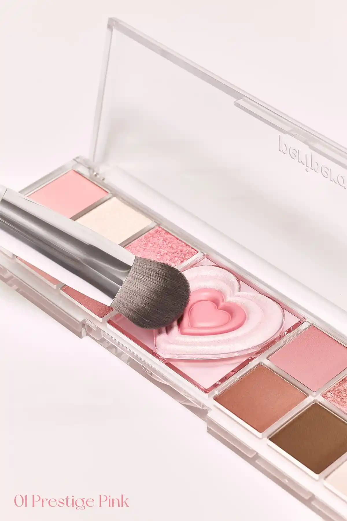 PERIPERA Çok Fonksiyonlu Makyaj Paleti: Pembe Tonlarda Işıltılı Göz Makyajı İçin Uygun