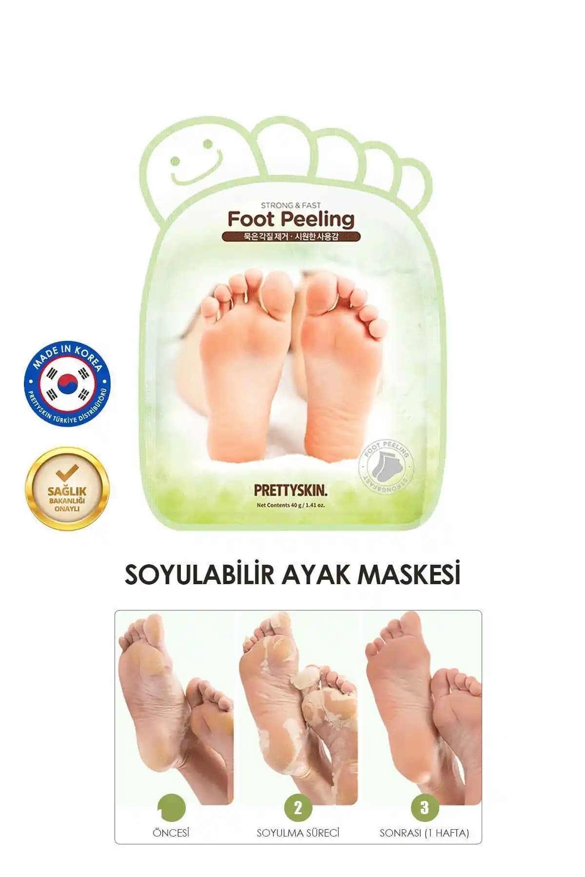 PRETTYSKIN Nemlendirici ve Çatlak Karşıtı Ayak Maskesi: Derinlemesine Bakım ve Yumuşaklık Sağlar