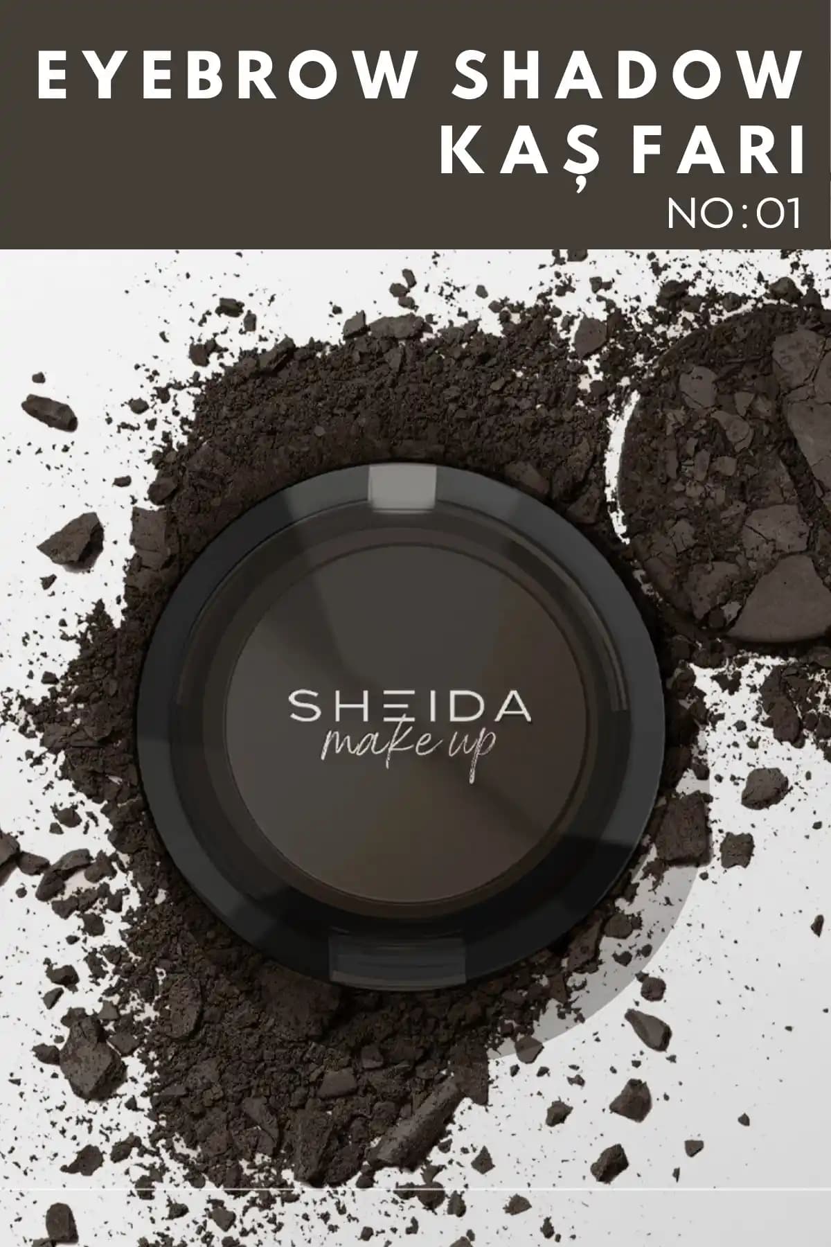 Sheida Eye Brow Shadow Kaş Farı No:01 ile Doğal ve Belirgin Kaşlar Yaratın