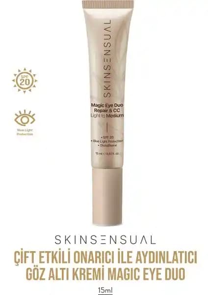 Skin Sensual Magic Eye Duo Repair & CC Göz Altı Bakım Kremi Türkiye Menşeli Çift Etkili Formül