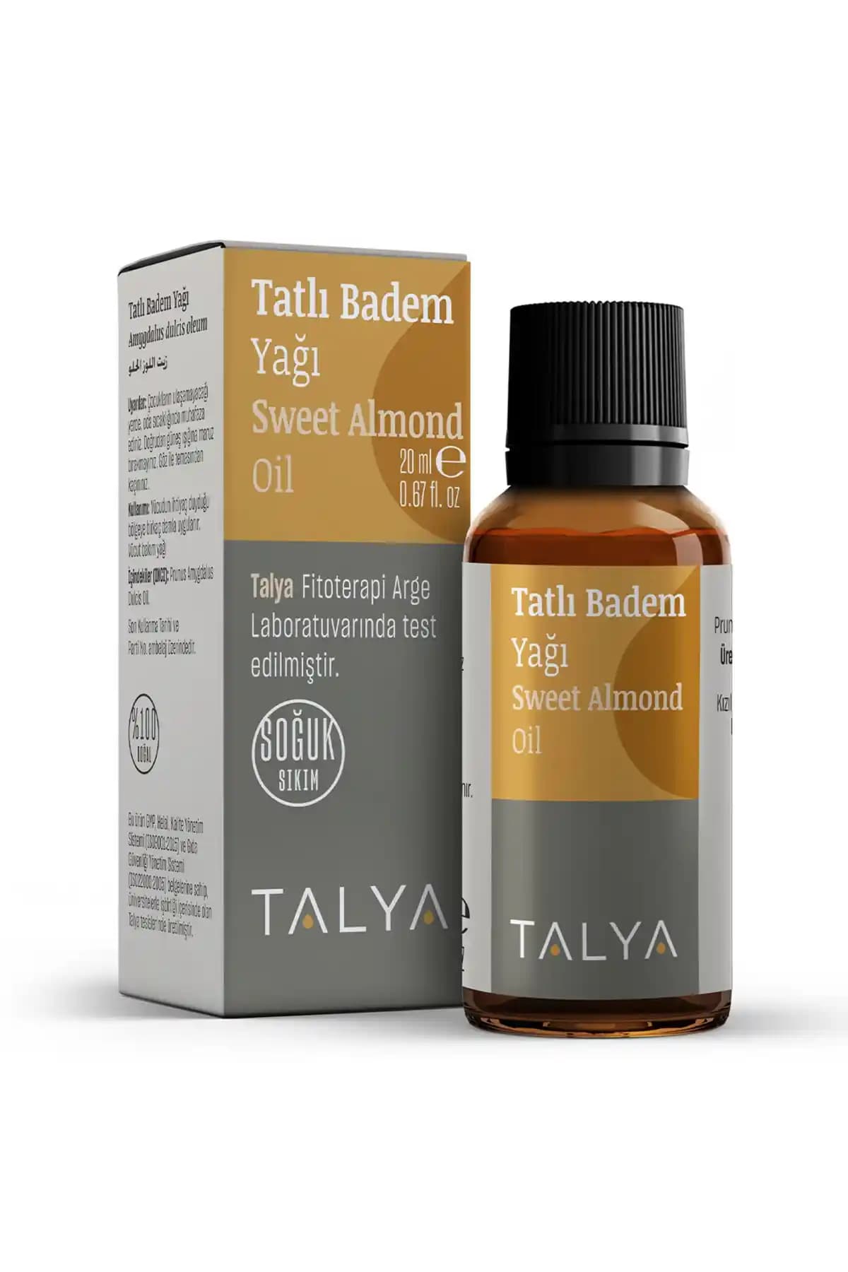 Talya Tatlı Badem Yağı 20ml Doğal ve Çok Yönlü Güzellik Destekçisi Ürün Özellikleri