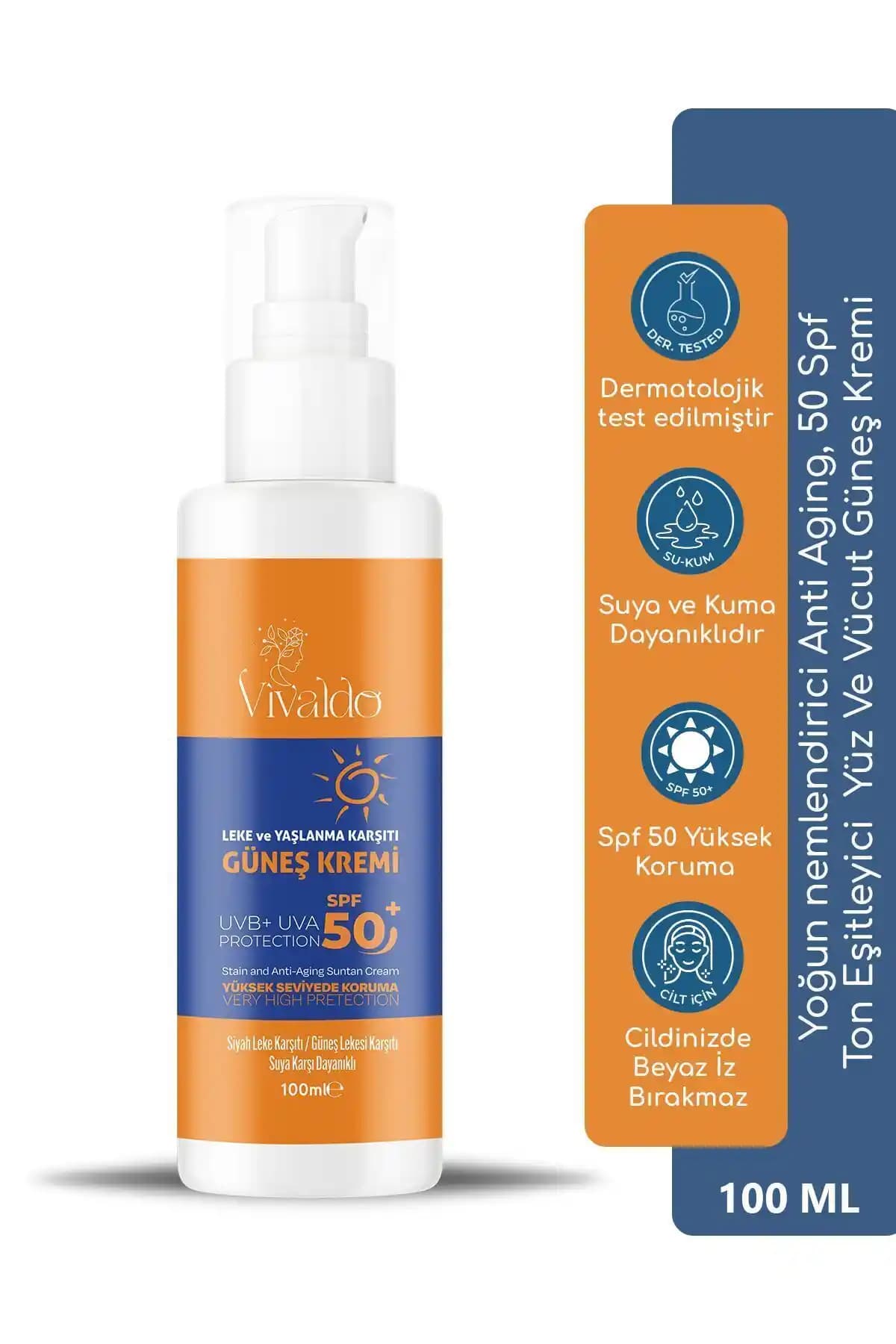 Vivaldo Yüz ve Vücut Güneş Kremi: Yüksek Koruma ve Cilt Bakımında Güvenilir Seçenek