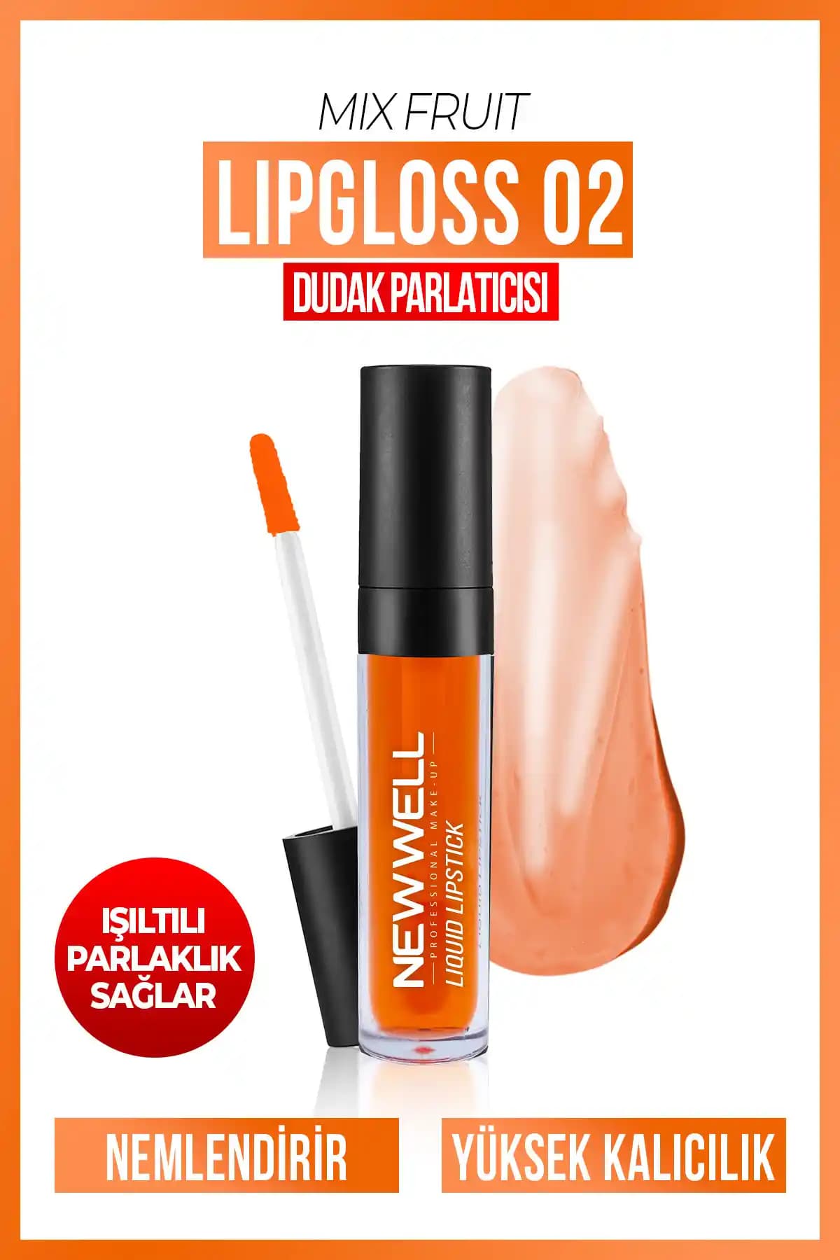 Well Mix Fruit Lipgloss 02 Karışık Meyve Aromalı Dudak Parlatıcısı Özellikleri ve Kullanıcı Yorumları