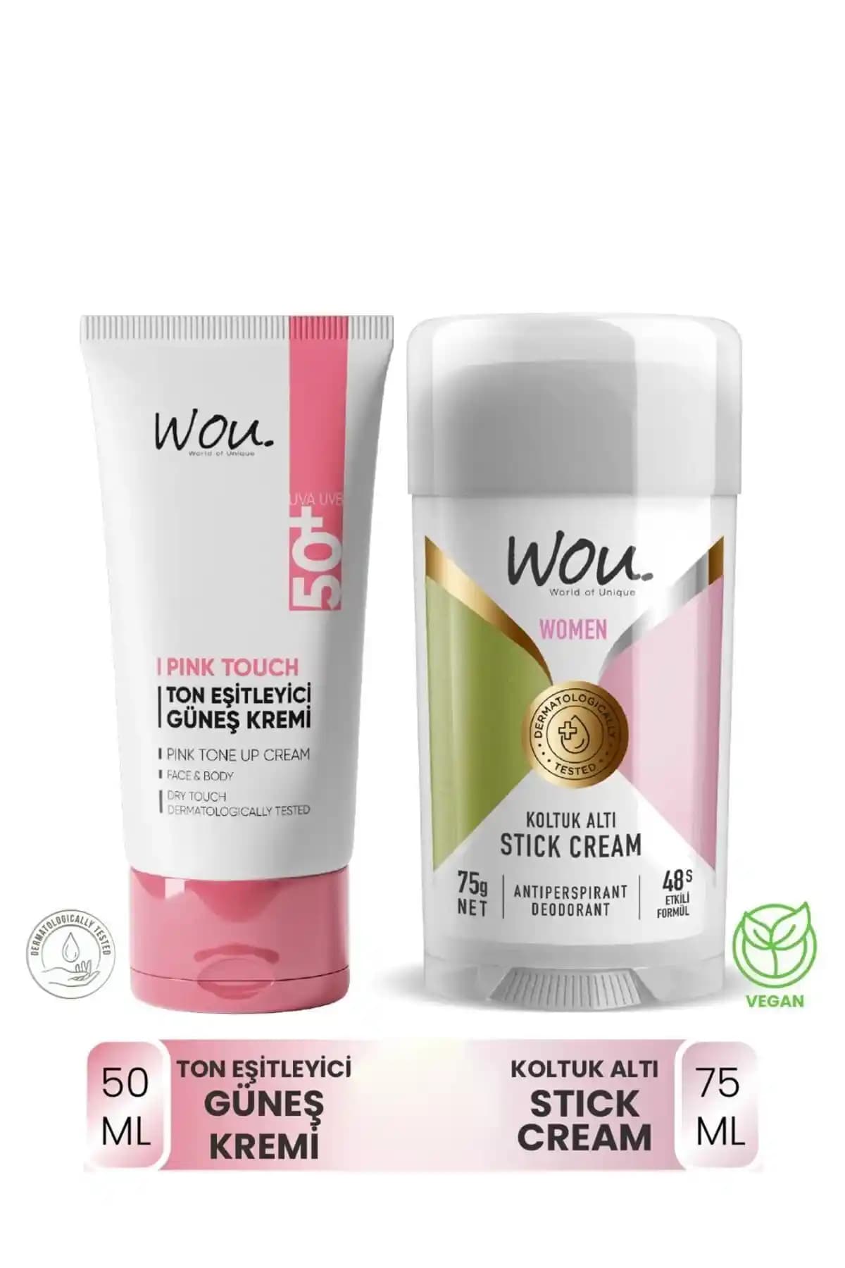 WOU Güneş Koruyucu ve Ton Eşitleyici Ürünler ile Cilt Sağlığınızı Koruyun